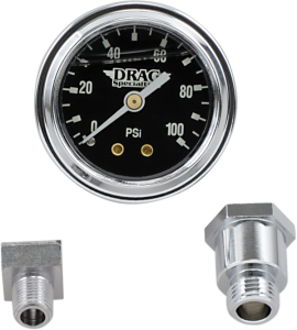 1-3/4(r) Deluxe Liquid-filled Oil Gauge Kit Black, 2, nordicamoto.ro