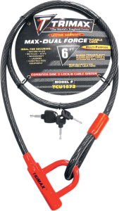 Trimaflex Cable Locks Black, 1, nordicamoto.ro