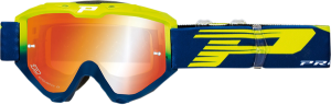 3450fl Riot Mx Goggles Blue, Hi-vis, Yellow, 1, nordicamoto.ro