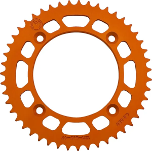 MOOSE RACING Rear Aluminum Sprocket Orange 