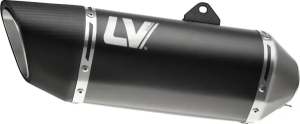 Tobă de eșapament LeoVince LV-14 R Black Edition Slip-On pentru Kawasaki Versys 1000, 4, nordicamoto.ro