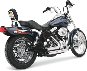 Shortshots Staggered Exhaust System Black, 2, nordicamoto.ro