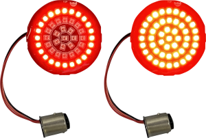 Genesis® 4 Red Ring Led Turn Signal Inserts Red, 1, nordicamoto.ro