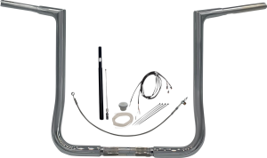 1-1/4(r) Ez Install Flat Top Handlebar Kit Silver