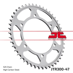 JT SPROCKETS Induction Hardened Black Zinc Finish Rear Sprocket Black, Zinc 