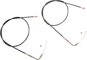 Black Vinyl Throttle/idle Cable Black, 2, nordicamoto.ro