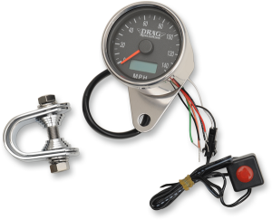 Programmable Mini Electronic Speedometer With Odometer/tripmeter Black, 2, nordicamoto.ro