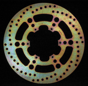 Round D-series Fixed Offroad Brake Rotor Gold, Stainless Steel