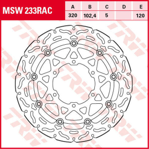 Contoured Floating Brake Rotor Titan
