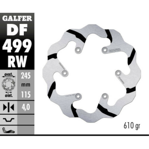 Disc frana spate Yamaha YZ125/250 2T Galfer Grooved