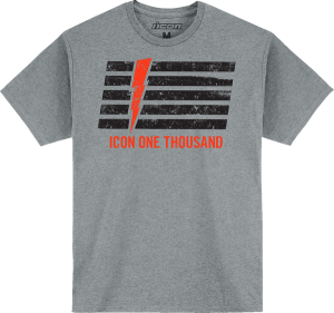 Tricou Icon Invasion Stripe Gray