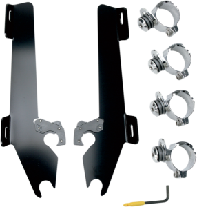 Fats/slim Windshield Trigger-lock Complete Mount Kit Black, 1, nordicamoto.ro