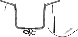 Plug & Play Ez Install 1-1/4(r) Pointed Top Handlebar Kit Silver, 2, nordicamoto.ro