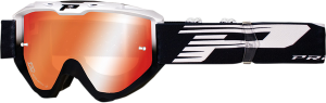 3450fl Riot Mx Goggles Black, White