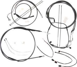 Black Pearl Designer Handlebar Installation Kit Black
