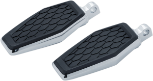 Hex Foot Pegs Black, Chrome, 3, nordicamoto.ro