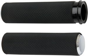 Fusion Knurled Grips Black