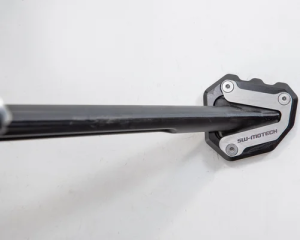 Extensie pentru piciorul suportului lateral, negru, argintiu, 3, nordicamoto.ro