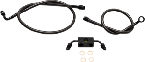 Midnight Braided Brake Line Kit Black, Midnight