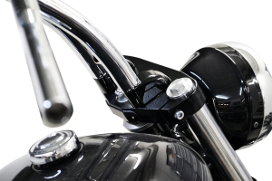 Handlebar Riser Pullback Extension Kit Black, 2, nordicamoto.ro