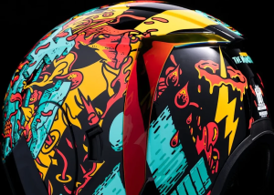 Casca Icon Airform Munchies Mips Green/Orange/Blue, 16, nordicamoto.ro