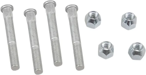 MOOSE RACING Wheel Stud-nut Kit Silver 