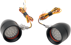 Mini Bullet Led Turn Signals Black, 1, nordicamoto.ro
