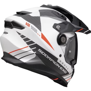 Casca enduro/adventure SCORPION ADF-9000 AIR FEAT S Alb mat/Negru/Rosu, 2, nordicamoto.ro