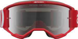 Vision 5 Hone Goggle White, Red, 4, nordicamoto.ro