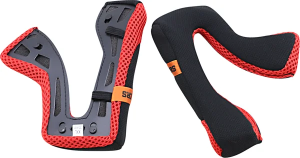Sm5 Helmet Cheek Pad Gray, Red