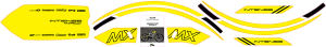 Graphics Kit For Tazer Mx Yellow, 2, nordicamoto.ro