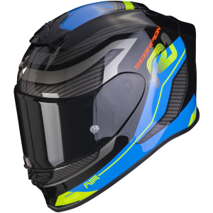 Casca integrala sport SCORPION EXO-R1 EVO AIR VATIS Negru / Albastru / Galben XL, 1, nordicamoto.ro