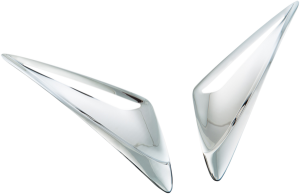 Chrome Windshield Garnish Vent Accents Chrome, 2, nordicamoto.ro