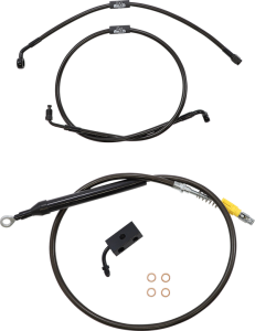 Standard Midnight Braided Handlebar Cable/brake Line Kit Black