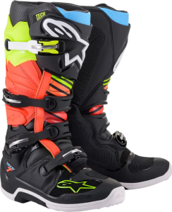 Cizme Alpinestars Tech 7 Black/Red/Yellow 12, 2, nordicamoto.ro