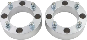 Wheel Spacers With Studs Silver 