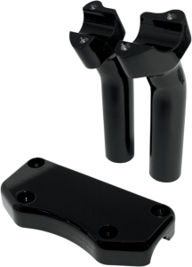 Handlebar Riser & Top Clamp Kit Black