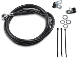 Extended Length Black Vinyl Brake Line Kit Black