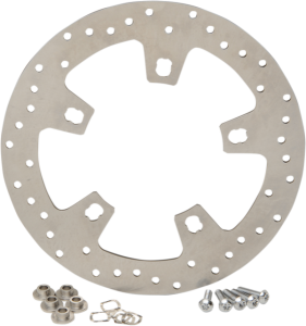Stainless Steel Drilled Brake Rotor Ground, 1, nordicamoto.ro