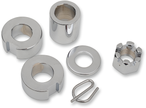 Axle Spacer/nut Kit Silver