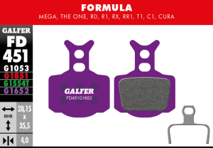 G1652 E-bike Brake Pads