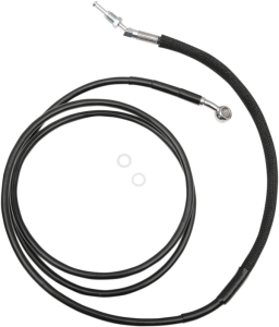 Stainless Steel Hydraulic Clutch Line Vinyl-coat Black +152 mm (6''), 1, nordicamoto.ro