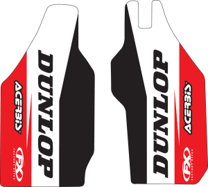 Lower Fork Guard Graphics Black, Red, White, 2, nordicamoto.ro