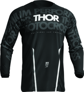 Tricou Thor Pulse Mono Black/White