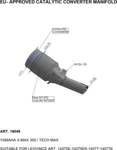 Catalytic Converter Stainless Steel, nordicamoto.ro