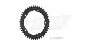 Pinion standard spate 525, negru 