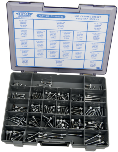 Coarse Thread Socket-head Bolt Assortment Silver