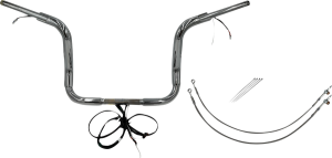 Plug & Play Ez Install 1-1/2(r) Round Top Handlebar Kit Silver, 2, nordicamoto.ro