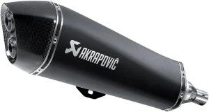 Stainless Steel Slip-on Line Scooter Muffler Black 