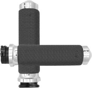 Vibration Dampening Memory Foam Grips Silver